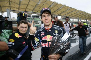 Formel 1 Weltmeister 2010 Sebastian Vettel (c) RTL / Lukas Gorys