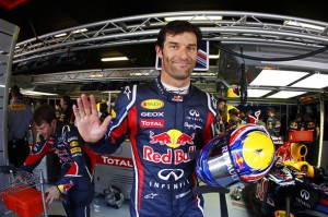 Mark Webber Formel 1 2011 Pole Position beim Spanien GP (c) Steven Tee/LAT Photographic